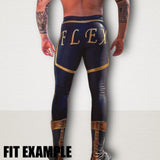 Men's Wrestling Tights - Yellow Claw Print
