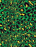 a green and black animal print background