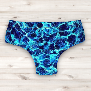 Men's Wrestling Trunks - Abyss Ice Print