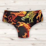 Men's Wrestling Trunks - Firestarter Print