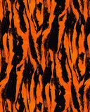 an orange and black animal print background