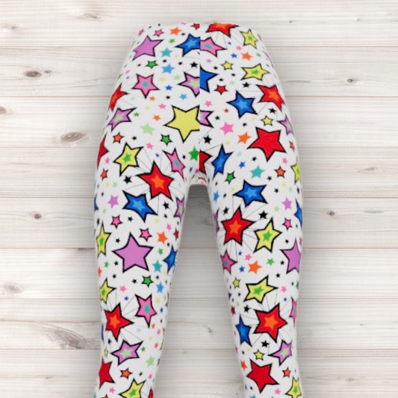 Men's Wrestling Tights - Multi Star Print