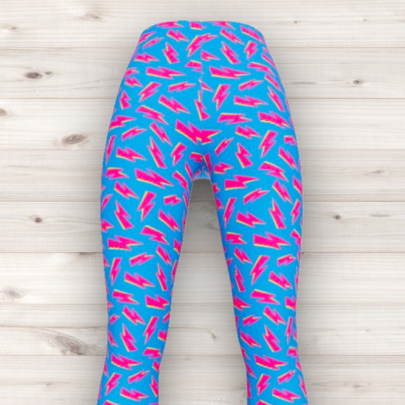 Men's Wrestling Tights - Bolt Print