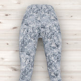 Men's Wrestling Tights - Silver Glitter Print