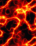 a red and yellow background with a black background