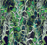 a green and black snake skin pattern