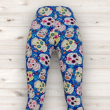 Men's Wrestling Tights - Day of the Dead Print