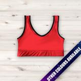 Women's Wrestling Crop Top - Plain With Trim