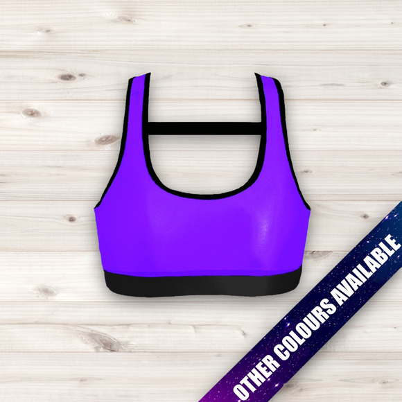 Women's Wrestling Crop Top - Plain With Trim and Chest Detail
