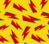 a pattern of red and blue arrows on a yellow background
