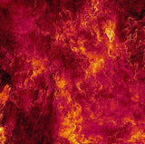 a red and yellow background with a black border