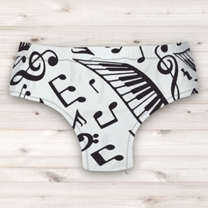 Men's Wrestling Trunks - Music Print