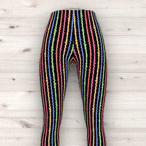 Men's Wrestling Tights - Multi Wire Print