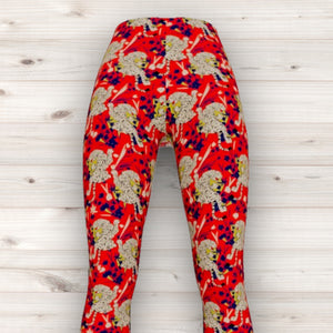 Men's Wrestling Tights - Tiger Blossom Print