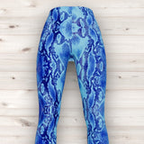 Men's Wrestling Tights - Blue Reptile Print