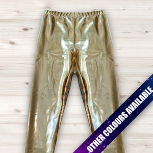 Men's Wrestling Tights - Metallic Foil