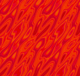 an orange and red background with wavy lines