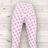 Men's Wrestling Tights - Lips Print