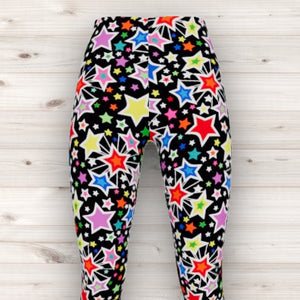 Men's Wrestling Tights - Mega Star Print