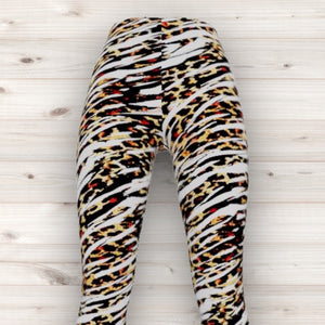 Men's Wrestling Tights - Slashes Print