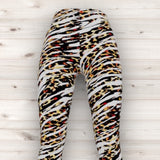 Men's Wrestling Tights - Slashes Print