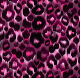 a pink and black animal print fabric