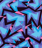 a blue and pink abstract background with triangles