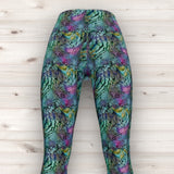 Men's Wrestling Tights - Multi Reptile Print