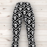 Men's Wrestling Tights - Jolly Roger Print