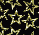 a lot of stars that are on a black background