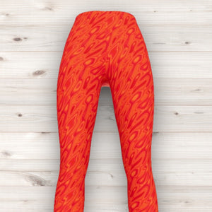 Men's Wrestling Tights - Lava Mirage Print