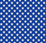 a pattern of white stars on a blue background