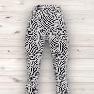 Men's Wrestling Tights - Zebra Print