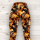 Men's Wrestling Tights - Skull King Print