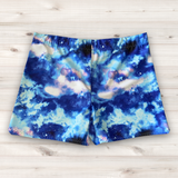 Men's Wrestling Biker Shorts - Galaxy Print