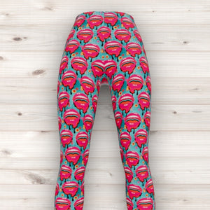 Men's Wrestling Tights - Smooch Print