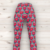 Men's Wrestling Tights - Smooch Print