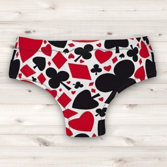 Men's Wrestling Trunks - Cards Print