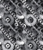 a black and white photo of gears