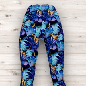 Men's Wrestling Tights - Jungle Print