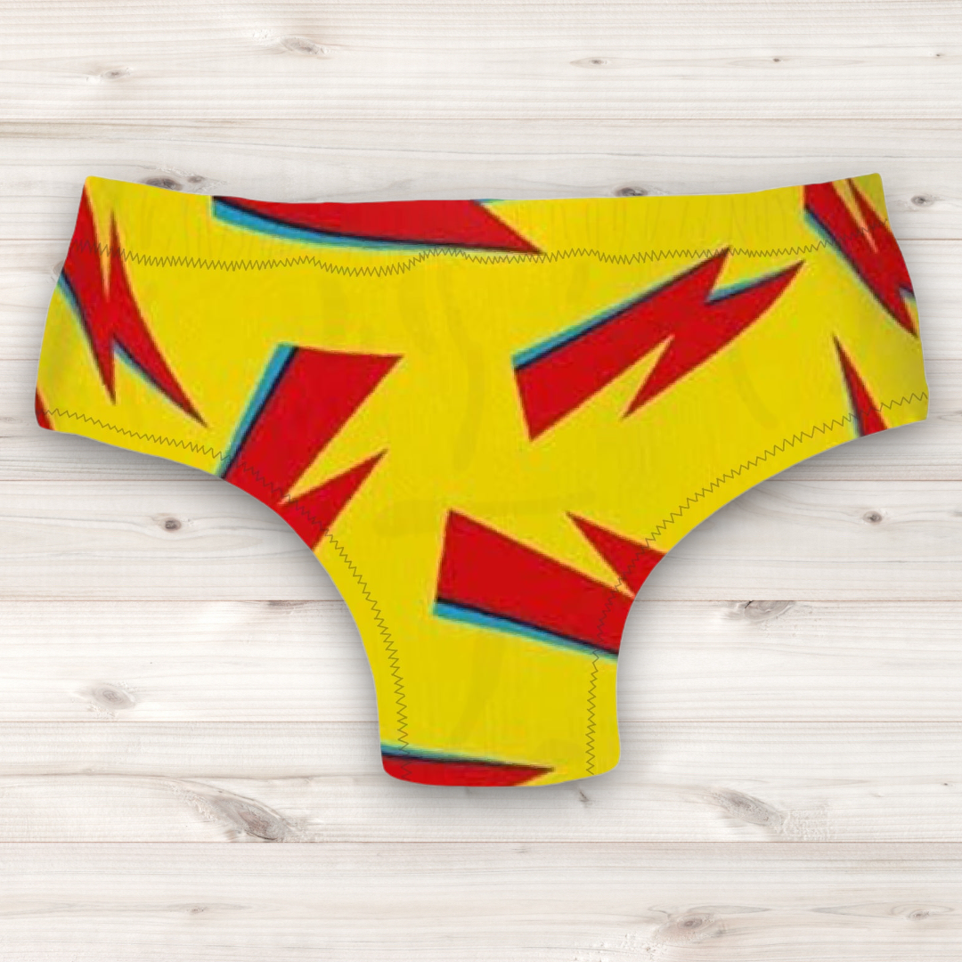 Pro Wrestling Gear - Pro Wrestling Trunks - Yellow Lightning Bolts