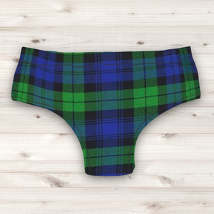 Men's Wrestling Trunks - Blackwatch tartan Print