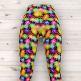 Men's Wrestling Tights - Bright Lights Print