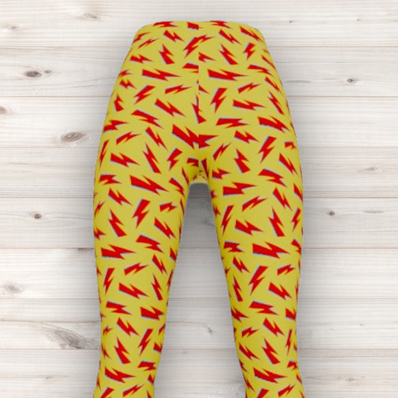 Men's Wrestling Tights - Bolt Print