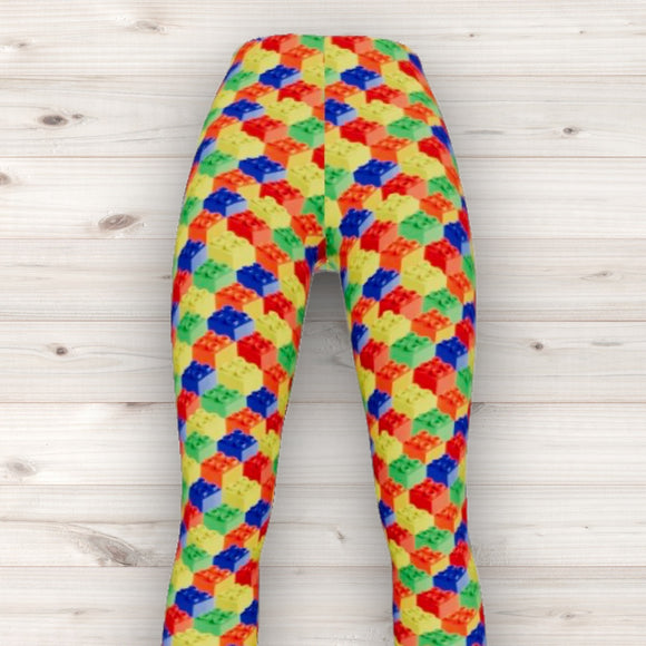 Men's Wrestling Tights - Blocks Print