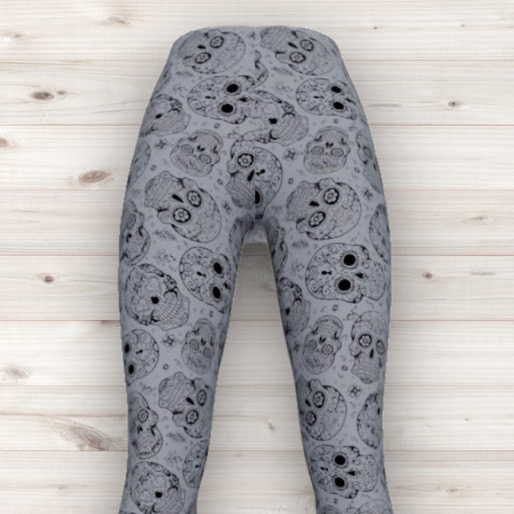 Men's Wrestling Tights - Day of the Dead Print