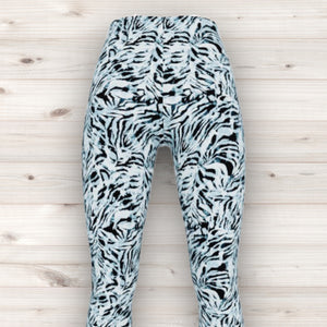 Men's Wrestling Tights - Ice Animal Print