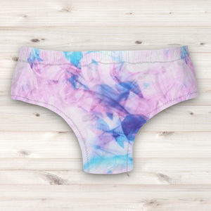 Men's Wrestling Trunks - Lilac Kindle Print