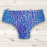 Men's Wrestling Trunks - Pastel Komodo Scales Print