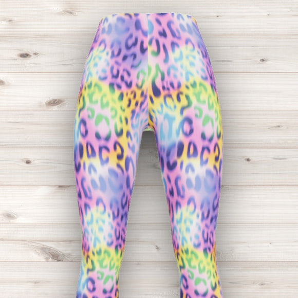 Men's Wrestling Tights - Pastel Animal Print